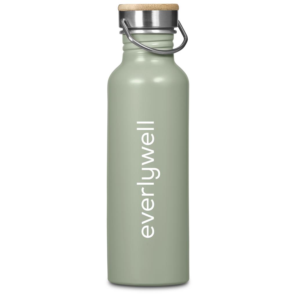 Tugela Recycled Aluminium Water Bottle - 750ml SAGE - Bottles,Recycled Drinkware,Drinkware,Full-Wrap UV Bottles