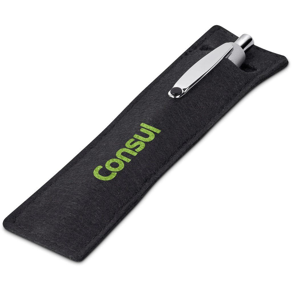 Turbo Tide Ball Pen in Felt Pouch - Writing Instruments,Metal Pens,Pen Sets,Writing Instruments,Pen Clearance