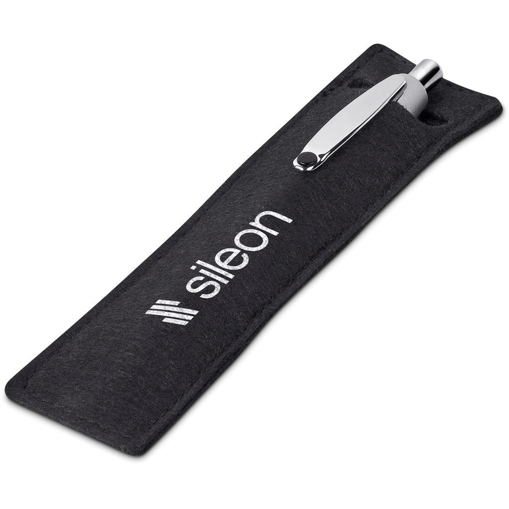 Turbo Tide Ball Pen in Felt Pouch - Writing Instruments,Metal Pens,Pen Sets,Writing Instruments,Pen Clearance