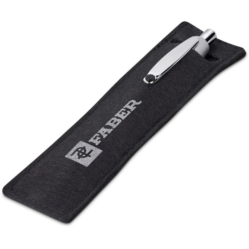 Turbo Tide Ball Pen in Felt Pouch - Writing Instruments,Metal Pens,Pen Sets,Writing Instruments,Pen Clearance