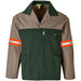 Two-Tone Polycotton Work Jacket - Reflective Arms & Back - Orange Tape