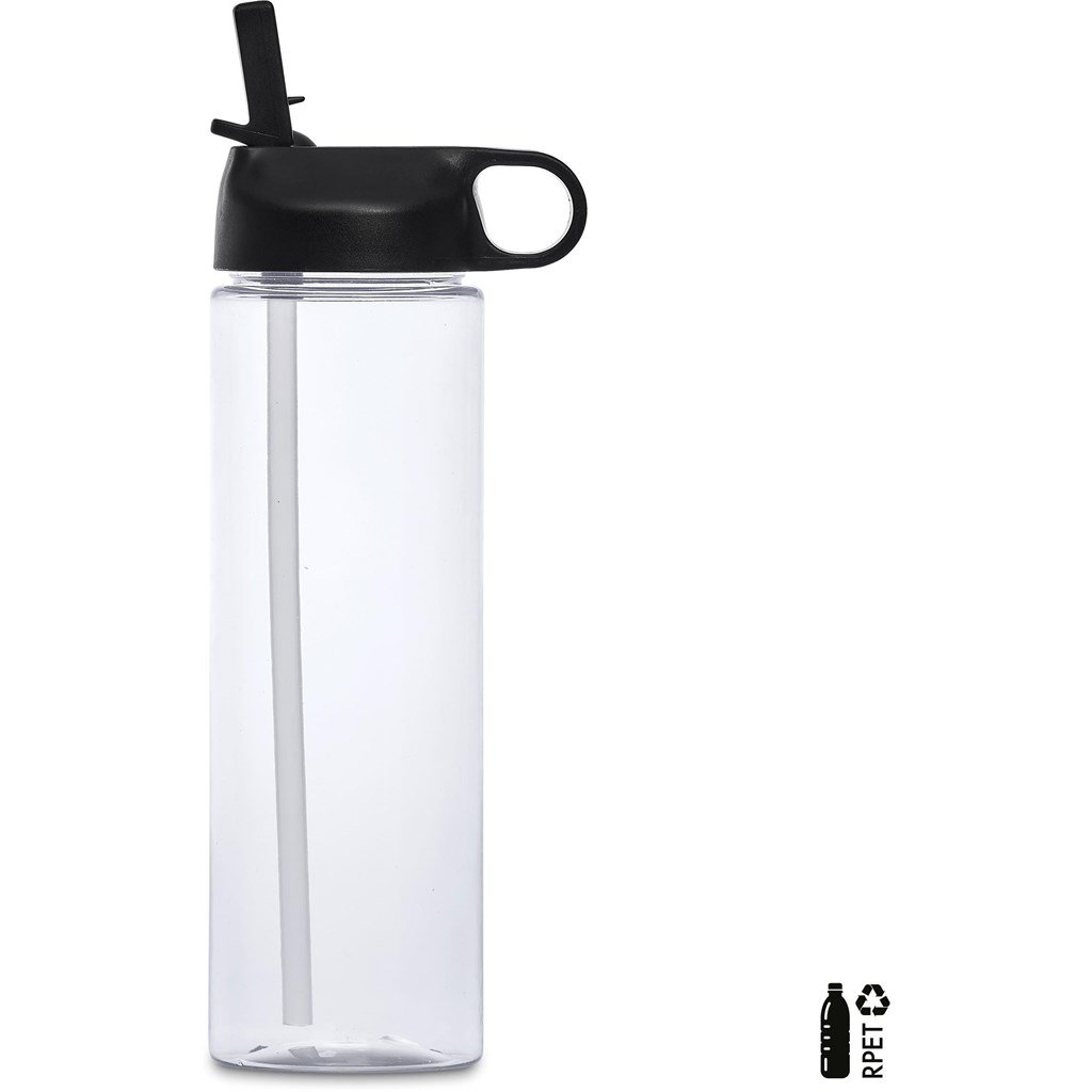 Valdivia Recycled PET Water Bottle-750ml BLACK - Bottles,Recycled Products,Recycled Drinkware,Drinkware