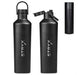 Valerian Stainless Steel Vacuum Water Bottle - 750ml Black / BL
