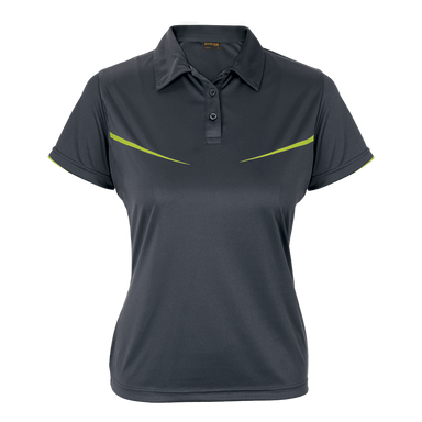 Vega Golfer Ladies Charcoal/Lime / XS / Last Buy - Golf Shirts