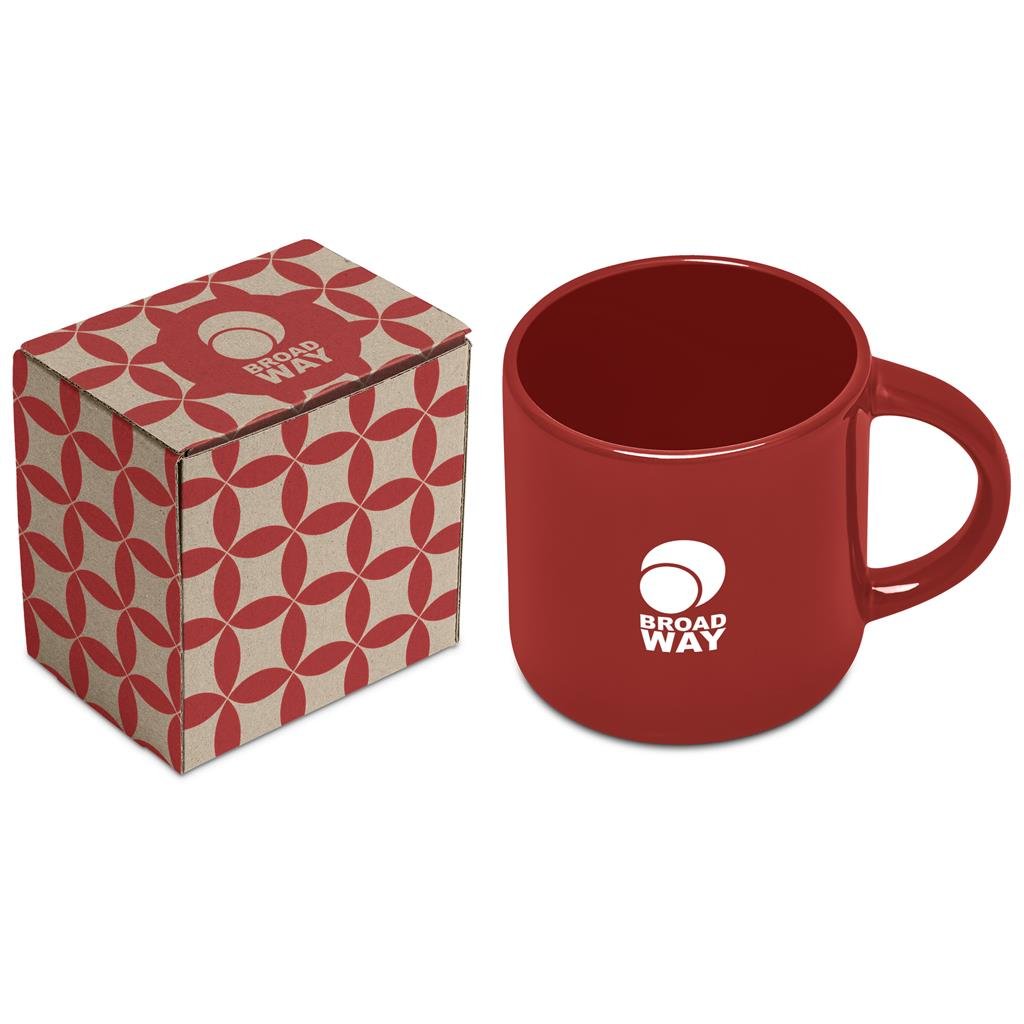 Vida Coffee Mug in Bianca Custom Gift Box RED - Cups Mugs And Short Tumblers In Boxes,Custom Packaging
