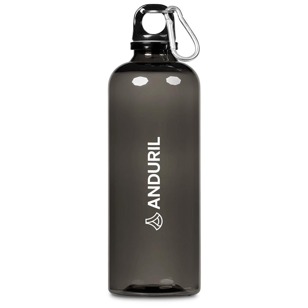 Vista Recycled PET Water Bottle - 600ml CHARCOAL - Bottles,Recycled Products,Recycled Drinkware,Drinkware,Full-Wrap UV Bottles