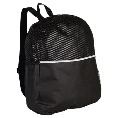 Wave Design Backpack Non-Woven Black / STD / Regular - Backpacks