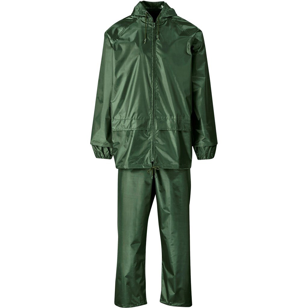Weather Polyester and PVC Rain suit L / Olive / OL