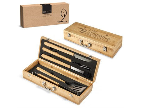 Okiyo Yakiniku 5-Piece Bbq Set-Natural-NT