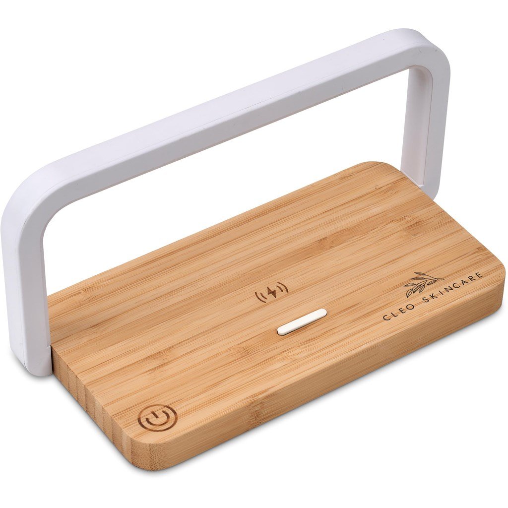 Yoru Bamboo Wireless Charger & Night Light Solid White / SW