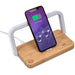 Yoru Bamboo Wireless Charger & Night Light Solid White / SW