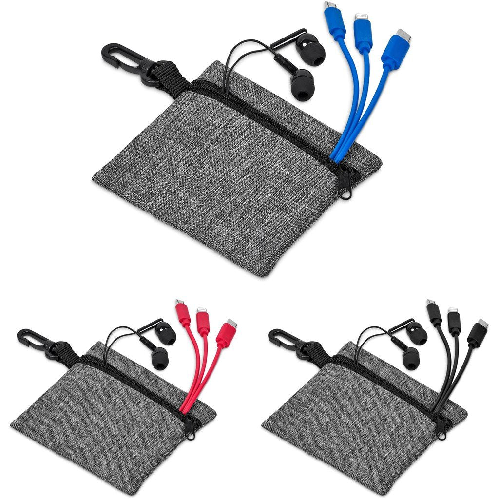 Zenia Earbuds & Tri-Cable Set - Sets,Mobile Tech Sets