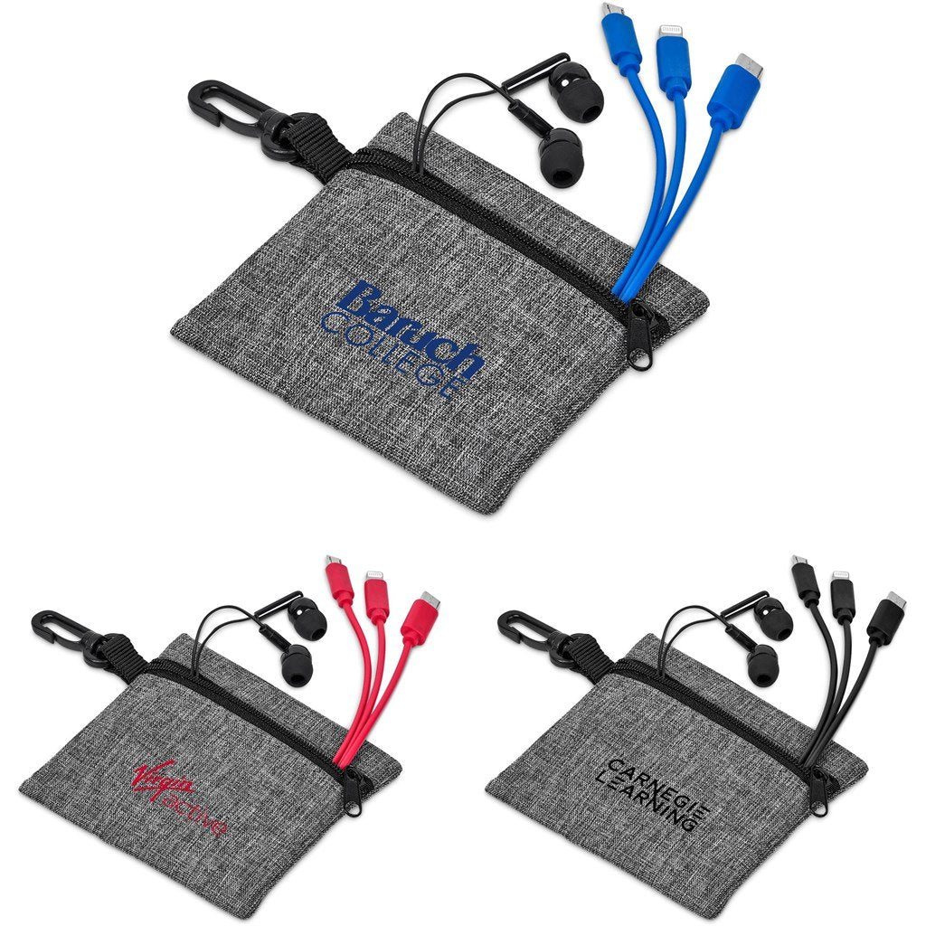 Zenia Earbuds & Tri-Cable Set - Sets,Mobile Tech Sets
