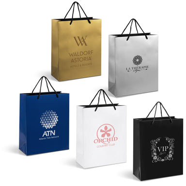 Dazzle Midi Gift Bag-Gift Bags-Navy-N