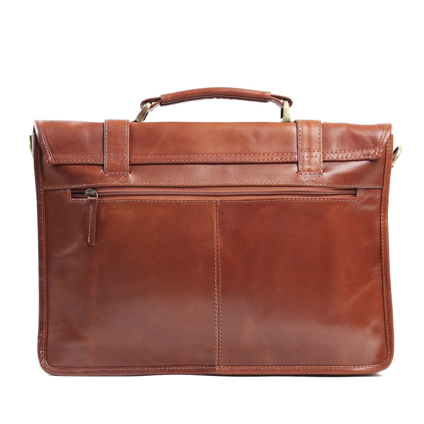 Dexter 15" Laptop Briefcase Burnish Cognac-Briefcases