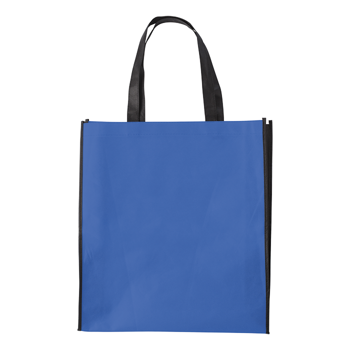 Duotone Non Woven Shopper Shopping Tote Bag Cobalt Blue / STD / Regular - Shoppers and Slings
