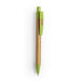 Green Bamboo Wheat Straw Pen with example branding