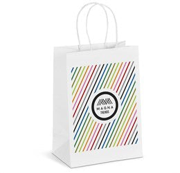 Expression Mini Gift Bag-Solid White-SW