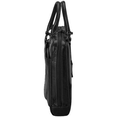Fastlane Slim Leather Laptop Bag Black-