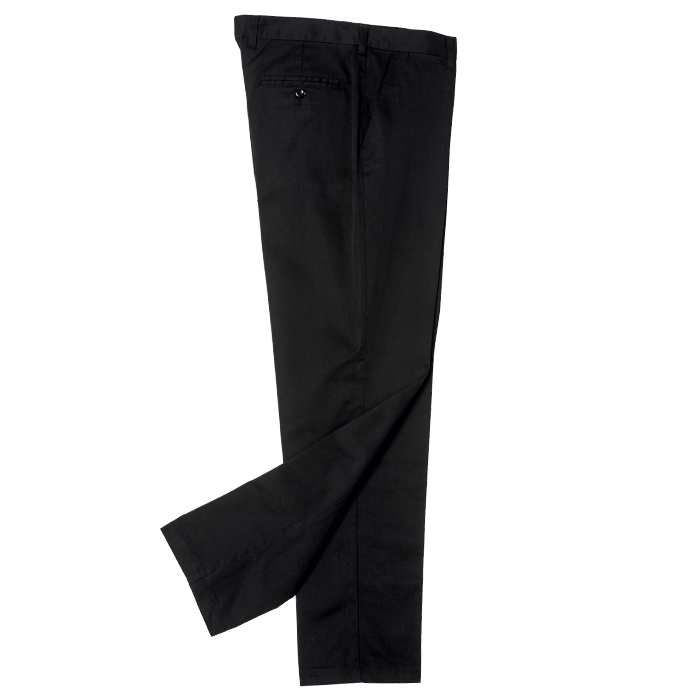 Flat Front Chino Black / 28 / Regular - Bottoms