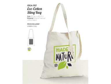 Eco-Cotton Sling Bag-Natural-NT