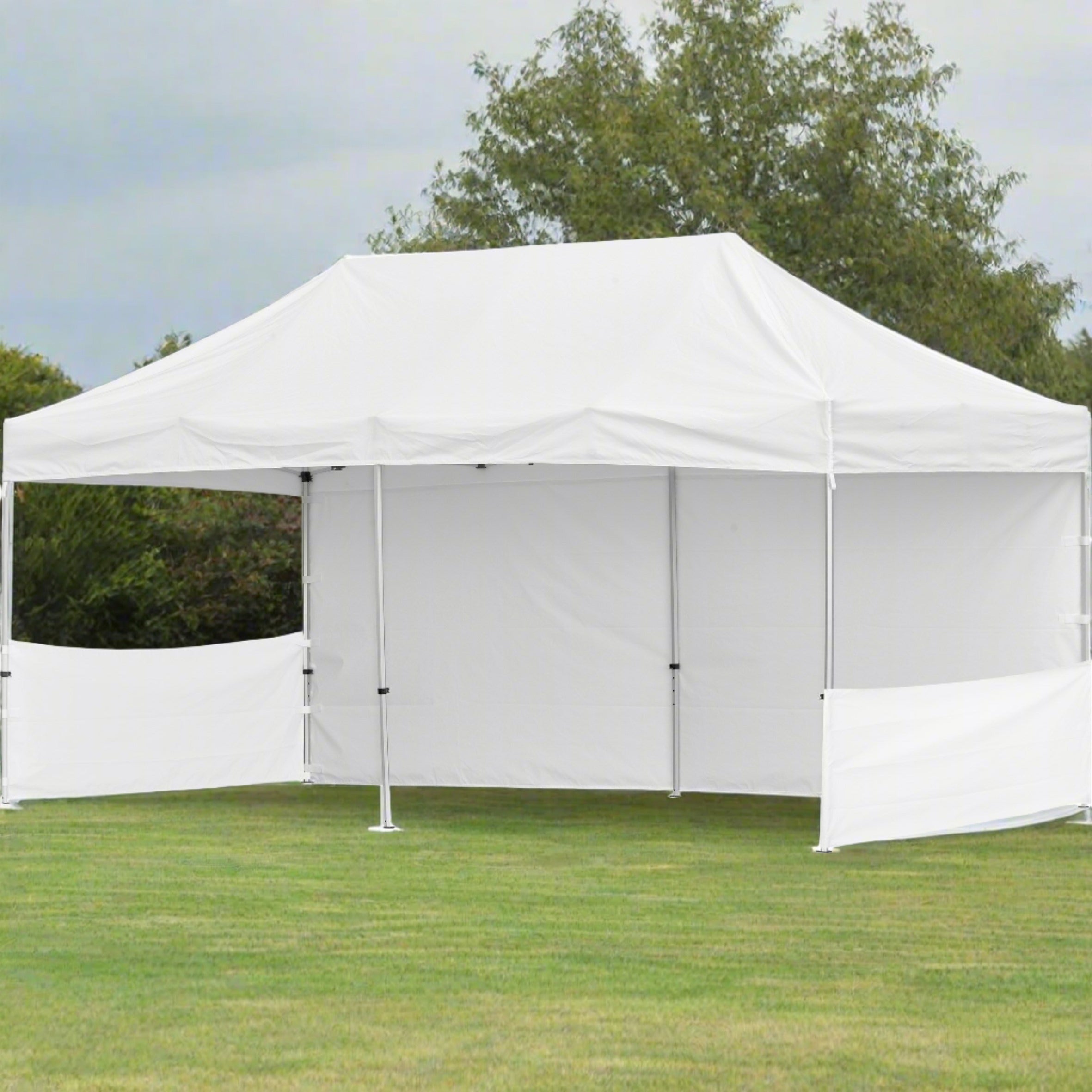 Custom Branded Gazebo 6m X 3m - 1 Long Full-Wall Skin - 2 Short Half-Wall Skins