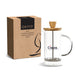 Okiyo Osu Glass & Bamboo Coffee Plunger - 350ml-Natural-NT
