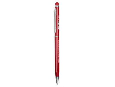 Hamptons Slim Metal Stylus Pen - Red Only-Pens