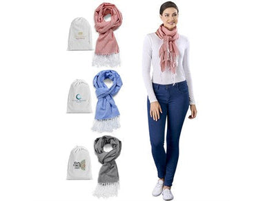 Heather Scarf & Pouch-