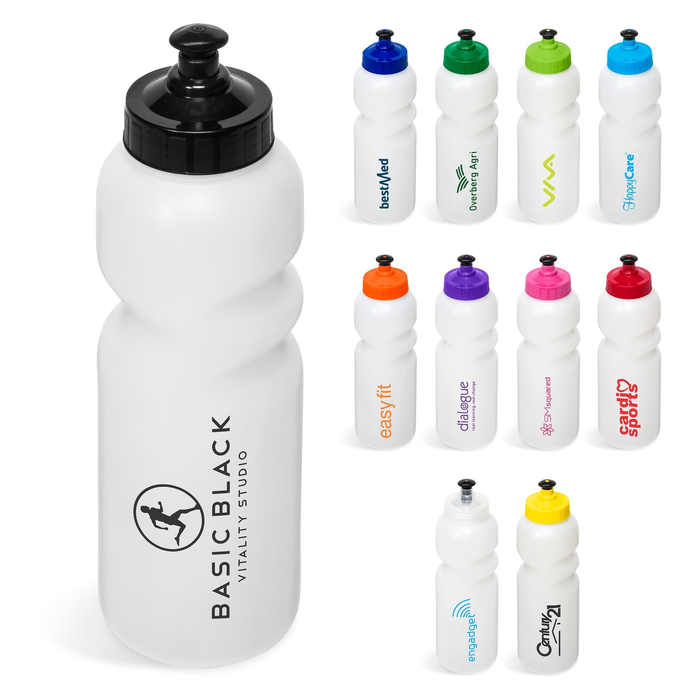 Helix Water Bottle - 500ML Transparent/Frosted White / T