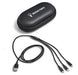 Swiss Cougar Helsinki 3-in-1 Charging Cable Set-Black-BL