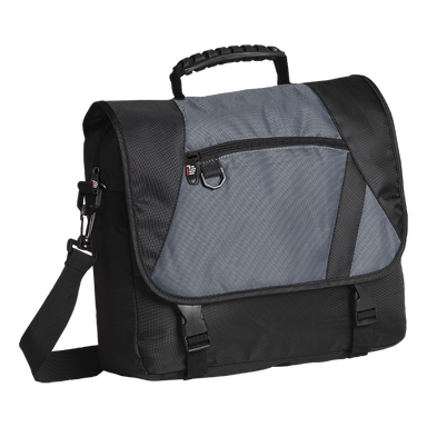 IND401 - Charter Laptop Bag Black/Grey / STD / Last Buy - Conference and Messenger Bags