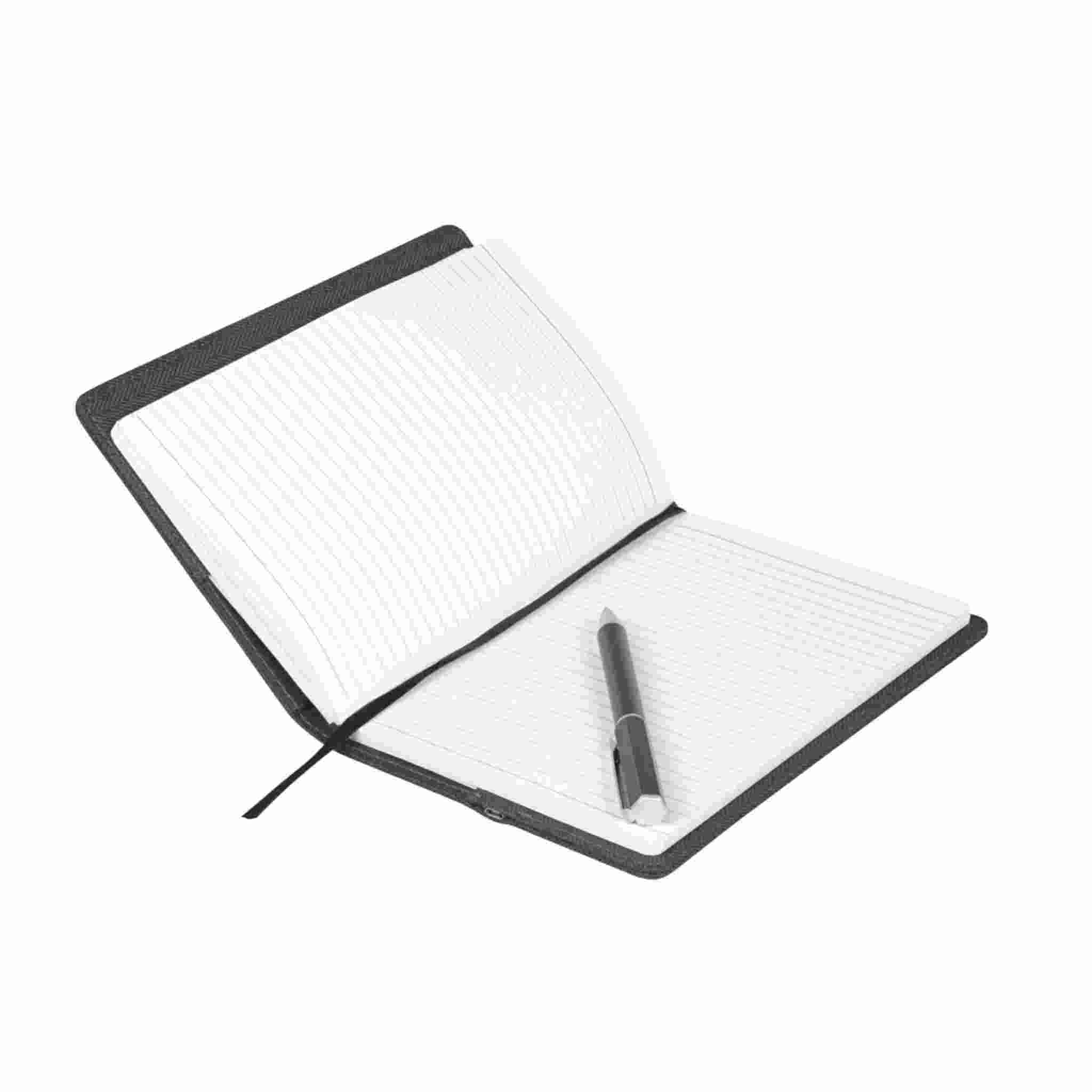A5 Refillable Notebook With Wireless Charger open view