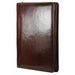 A4 Italian Leather Zip-around Folder with Pad Brown-