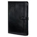 Italian Leather A4 Folder Black-