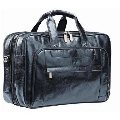 Italian Leather Nevada Executive Computer Bag 15.4" | Black-