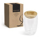 Okiyo Jumbo Moco Double-Wall Glass Cup - 450ml-Natural-NT