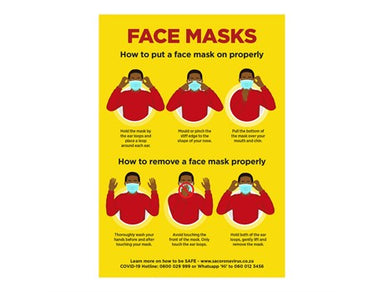 Jupiter A1 Face Masks Poster - Set of 3-Yellow-Y