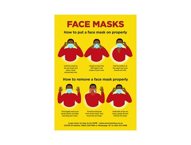 Jupiter A2 Face Masks Poster - Set of 3-Yellow-Y