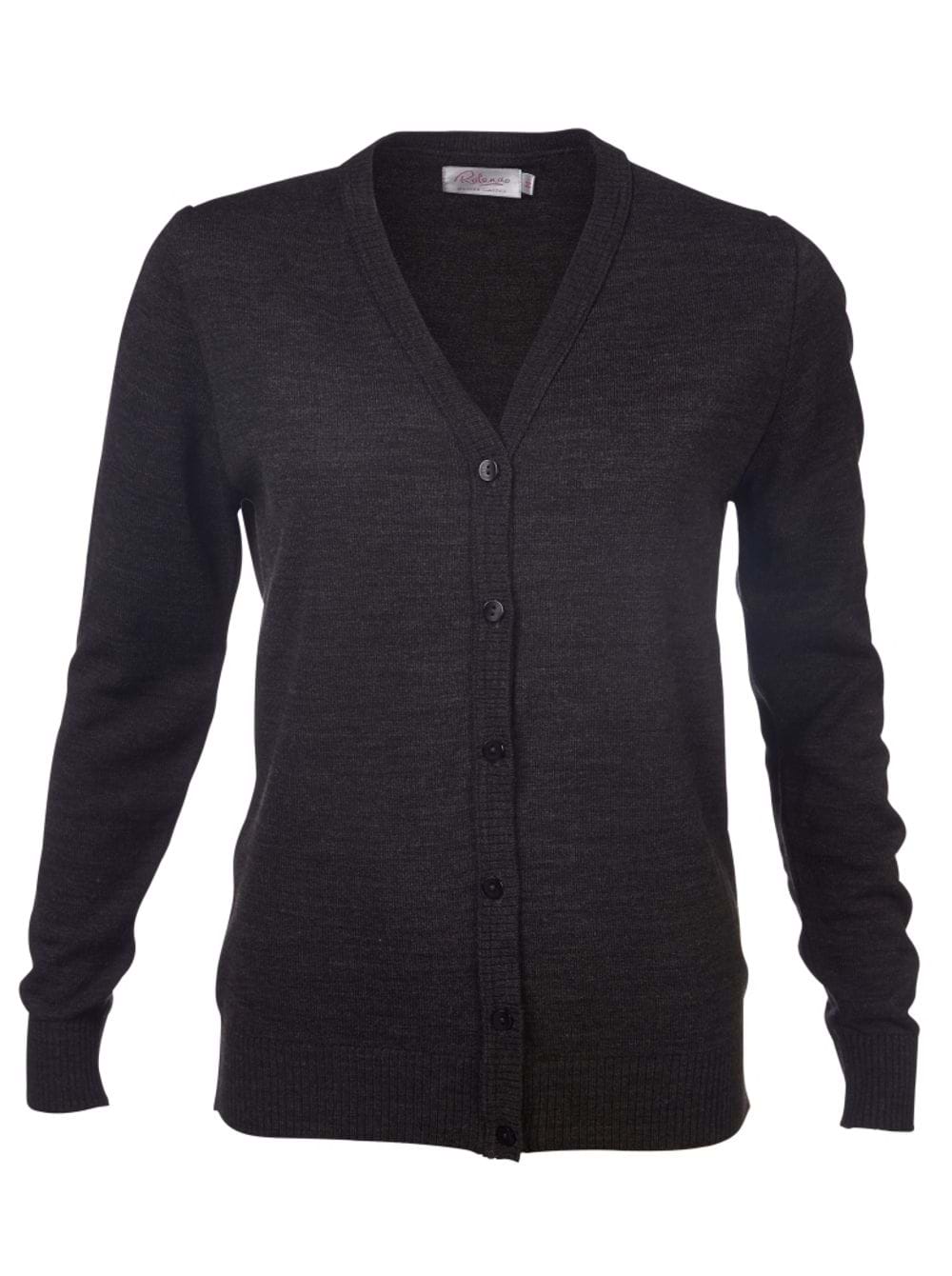 Kate L/S Cardigan - Charcoal Grey / S
