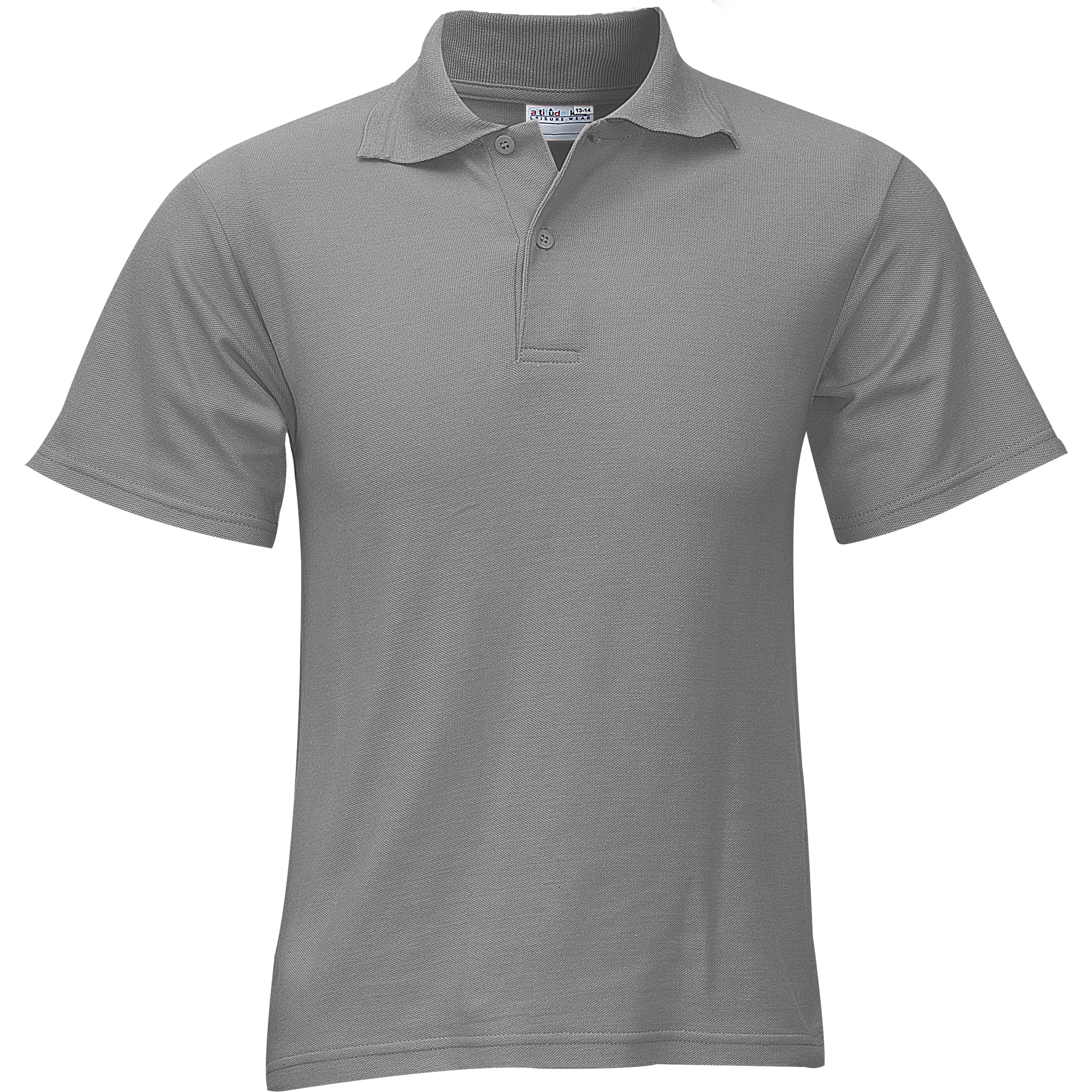 Kids Basic Pique Golf Shirt 4 / Grey / GY