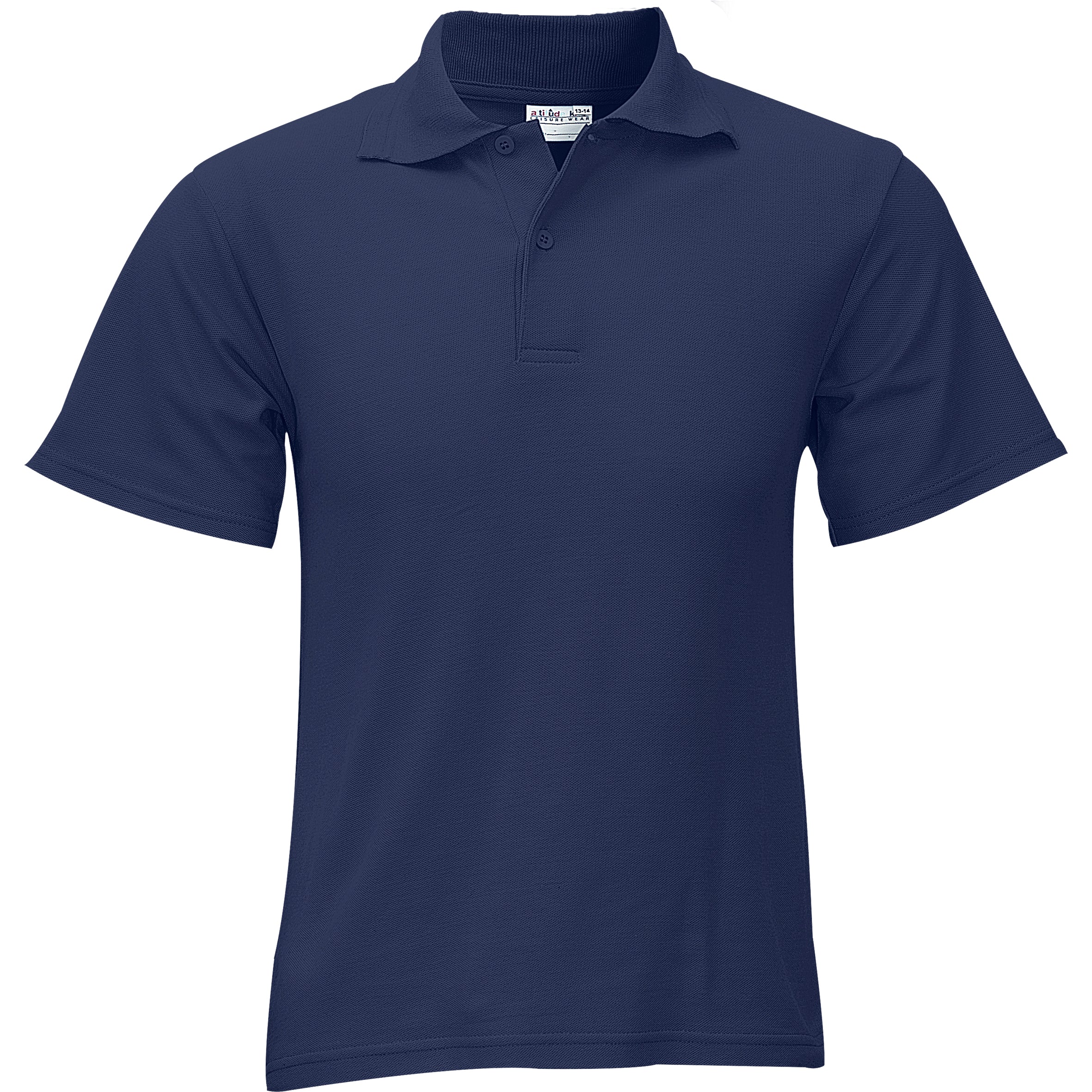 Kids Basic Pique Golf Shirt 4 / Navy / N
