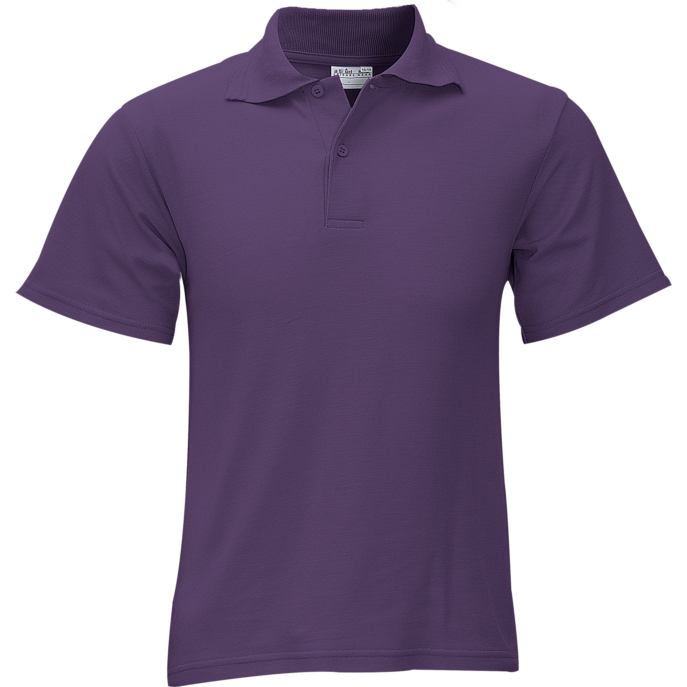 Kids Basic Pique Golf Shirt 4 / Purple / P