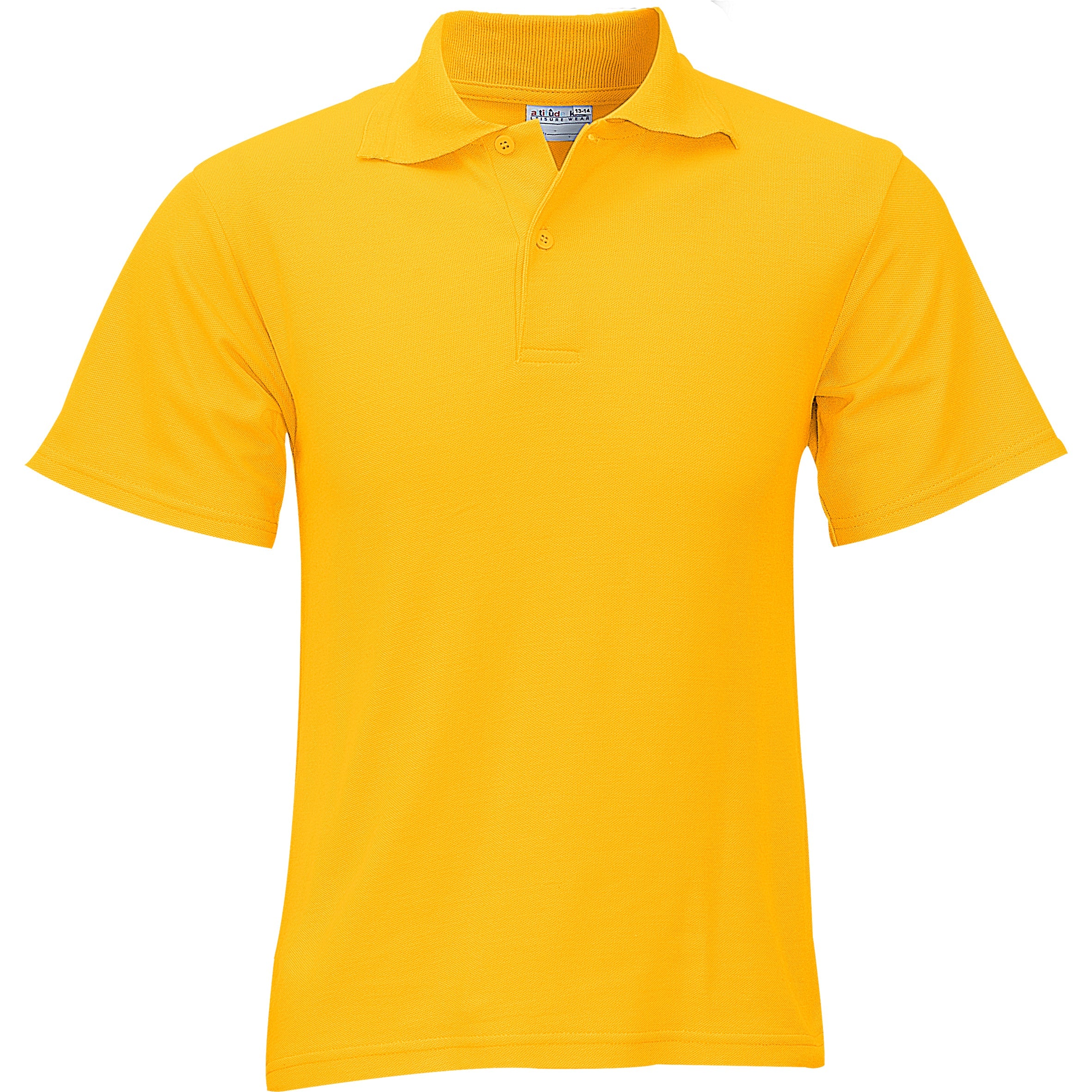 Kids Basic Pique Golf Shirt 4 / Yellow / Y