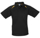 Kids Splice Golf Shirt-Shirts & Tops-8-Black With Yellow-BLY