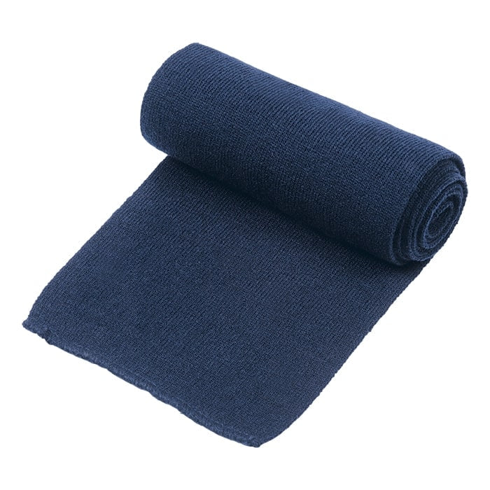 Ice Knitted Scarf Navy - Scarves