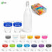 Transparent Drinking Set - 340ml-Drinkware Sets-Black-BL