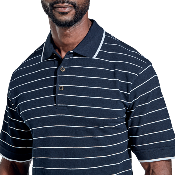 Lacoste Striped Golfer - Golf Shirts
