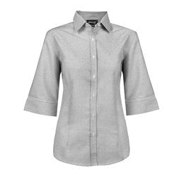 Ladies 3/4 Sleeve Earl Shirt - Sky Blue Only-2XL-Grey-GY