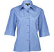 Ladies 3/4 Sleeve Prestige Shirt - Navy Only-L-Light Blue-LB